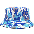 Blue Camouflage Bucket Hat
