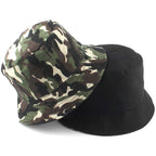 Green Camouflage Cotton Bucket Hat