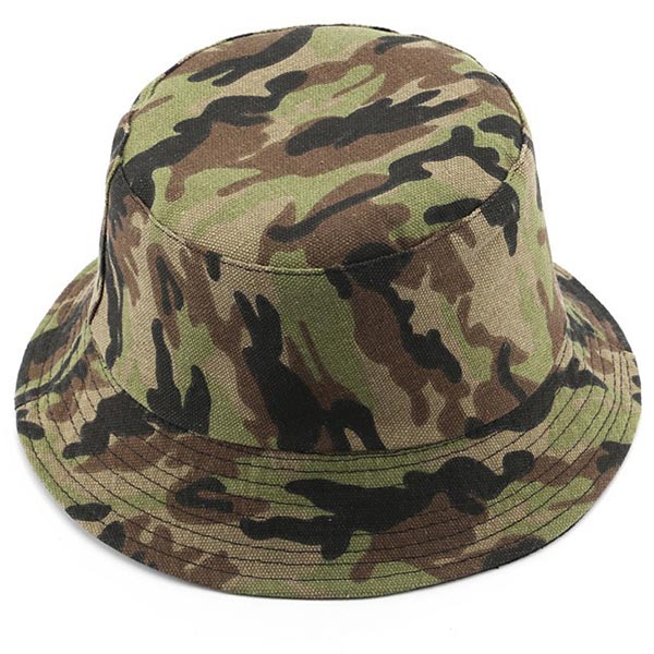 Classic Camouflage Canvas Bucket Hat