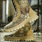Men's Multi-tone Hex Camo Combat Boot
