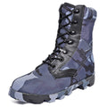Blue Military Combat Boots