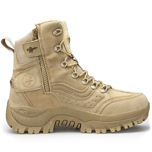 Men's Rugged Desert Tan Tactical Boots