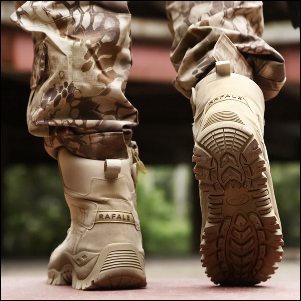 Men's Rugged Desert Tan Tactical Boots