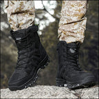 Men's Black Outdoor Tactical High-Top Boot
