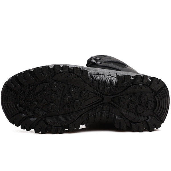 Men's Black High-Top Tactical Hiking Boots