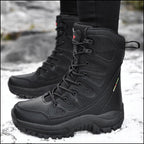 Men's Black High-Top Tactical Hiking Boots