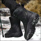 Men's Black High-Top Tactical Hiking Boots