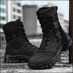 Men's Black High-Top Tactical Boots
