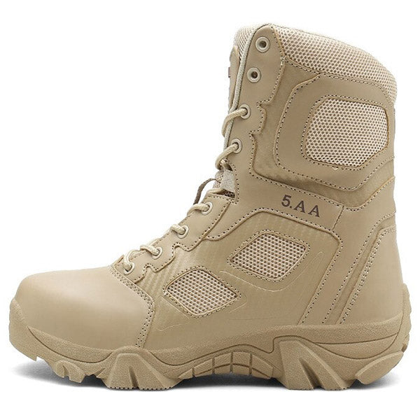 Men's Khaki Tactical Combat Boots
