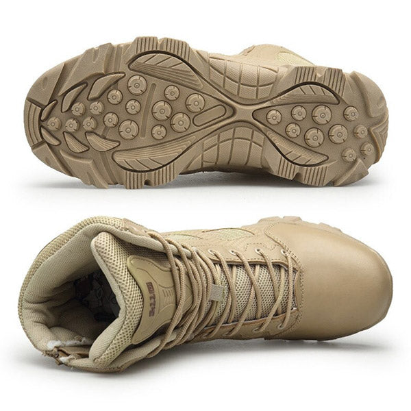 Men's Khaki Tactical Combat Boots