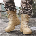 Men's Khaki Tactical Combat Boots