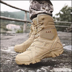 Men's Khaki Tactical Combat Boots
