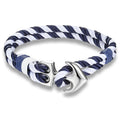 Men's White Anchor Bracelet