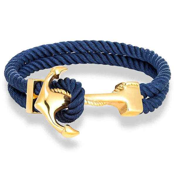 Men's Gold Anchor Bracelet