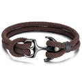 Brown Anchor Bracelet