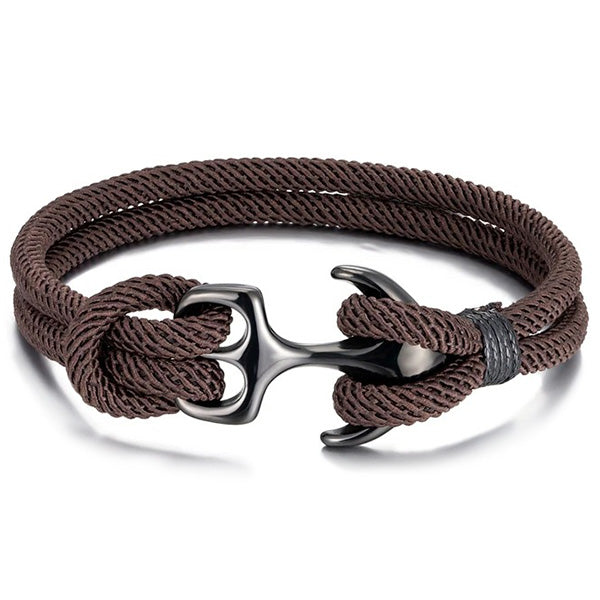 Brown Anchor Bracelet