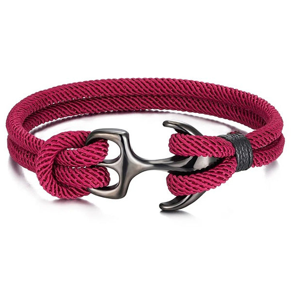 Red Anchor Bracelet
