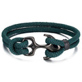 Green Anchor Bracelet