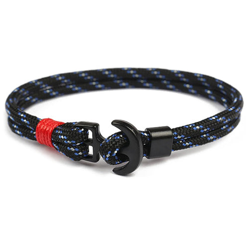 Men's Marine Anchor Wave Bracelet