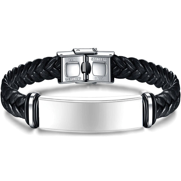 Military Bracelet with Engravable Tag