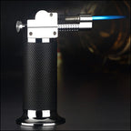 Professional Black Torch Lighter with Textured Grip