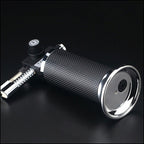Professional Black Torch Lighter with Textured Grip