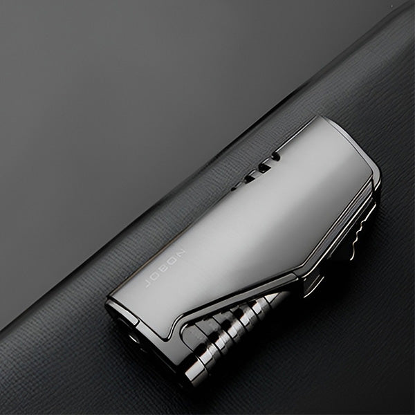 Modern Brushed Chrome Jet Torch Lighter