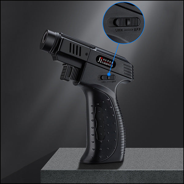 Black Pistol Grip Butane Torch