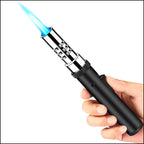 Slim Black & Chrome Refillable Butane Lighter