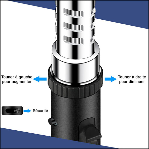 Slim Black & Chrome Refillable Butane Lighter