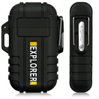 Black Rugged Explorer Plasma Arc Lighter
