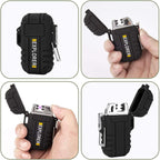 Black Rugged Explorer Plasma Arc Lighter
