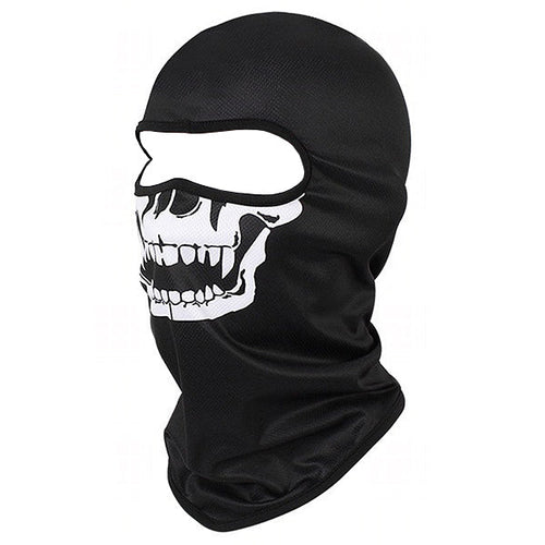 Black Skull Face Balaclava Mask for Cycling