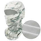 Breathable White Grey Camouflage Balaclava