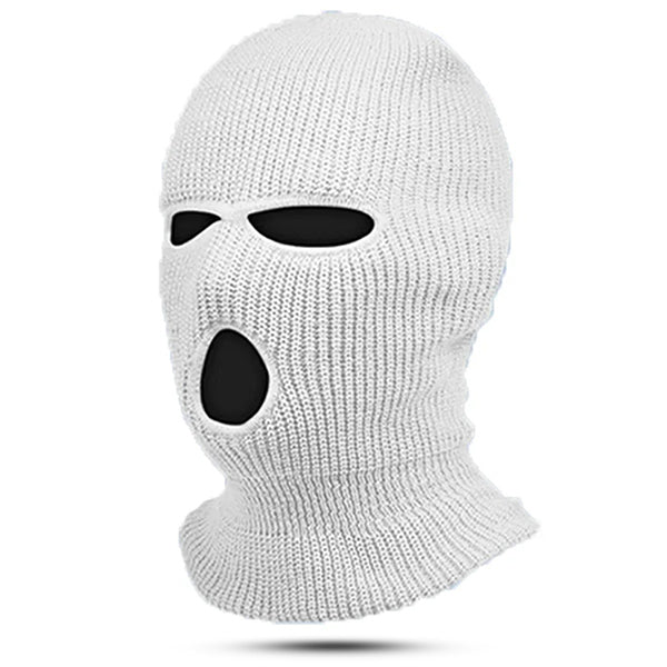 White Three-Hole Military Balaclava