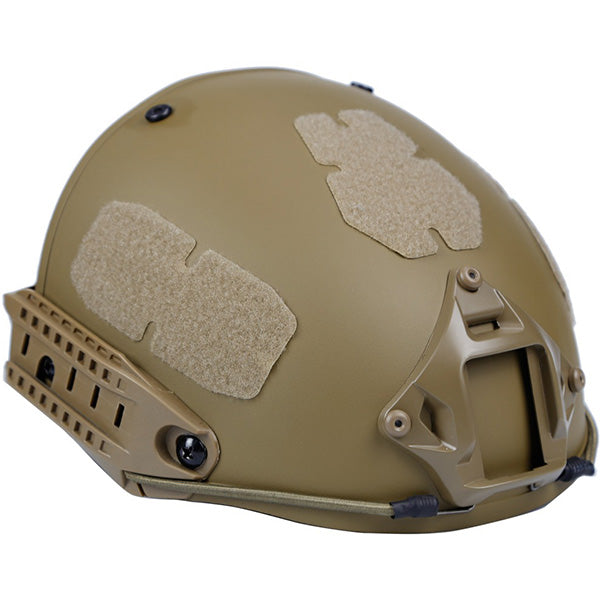 Tan Fast Style Tactical Helmet with Side Rails