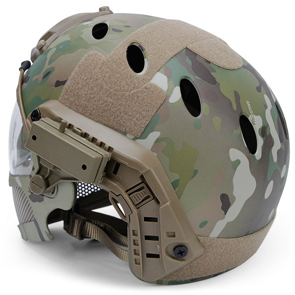 Multicam Airsoft Helmet with Full-Face Protection