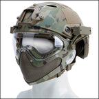 Multicam Airsoft Helmet with Full-Face Protection