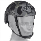 Dark Multicam Tactical Helmet with ARC Rails