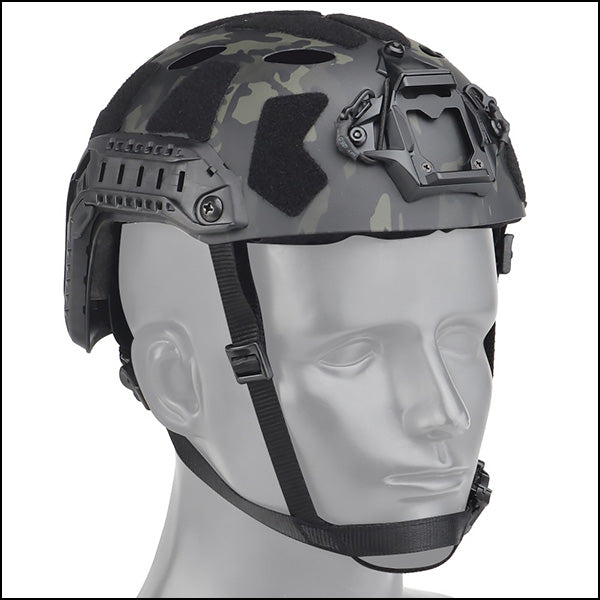 Dark Multicam Tactical Helmet with ARC Rails