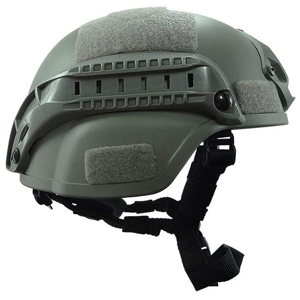 Olive Green Airsoft FAST Helmet with Side Rails