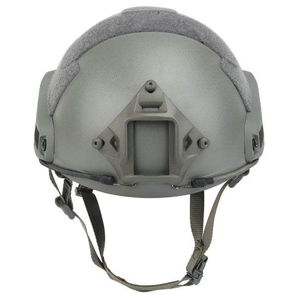 Olive Drab Tactical FAST Helmet with Rails