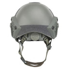 Olive Drab Tactical FAST Helmet with Rails
