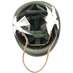 Vintage Olive Green M1 Military Helmet with Net