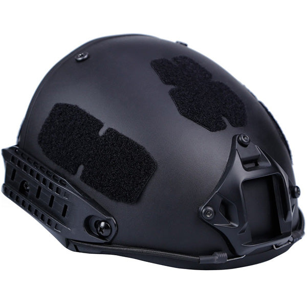Matte Black FAST Tactical Helmet with Rails