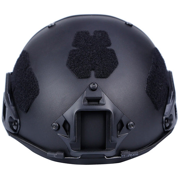 Matte Black FAST Tactical Helmet with Rails