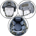 Tactical FAST Helmet in Grey with Side Rails