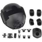 Matte Black Tactical Helmet with Side Rails & NVG Mount