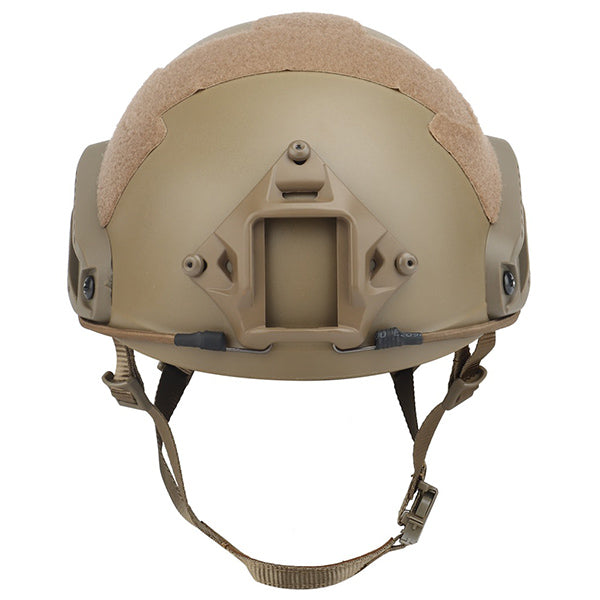 Coyote Brown Tactical Helmet with Side Rails