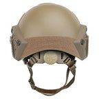 Coyote Brown Tactical Helmet with Side Rails